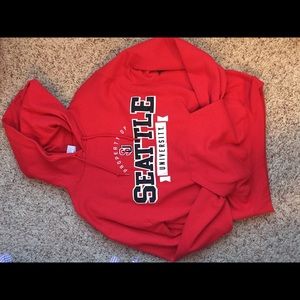 Red Seattle University Sweatshirt
